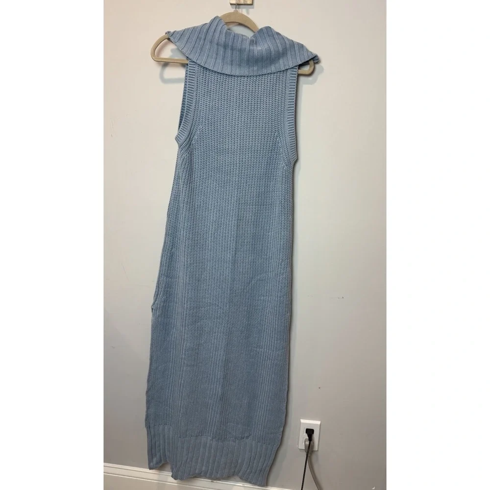 Free People Blue Elodie Maxi Sweater Dress Boho MSRP $198 Women's Size Small NWT